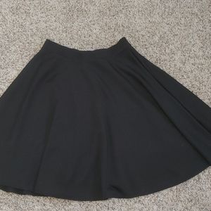 Forever 21 Plus Black Skater Skirt